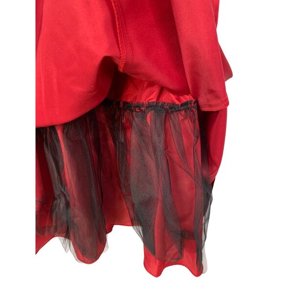 David's Bridal 8585 Red Satin Dress Empire Straps Size 10 NWT RT10301 $110 - Picture 6 of 10